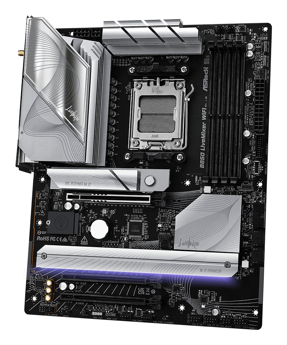EAN 4711581490154 - Asrock B850 LiveMixer WiFi AMD B850 Zócalo AM5 ATX imagen 5