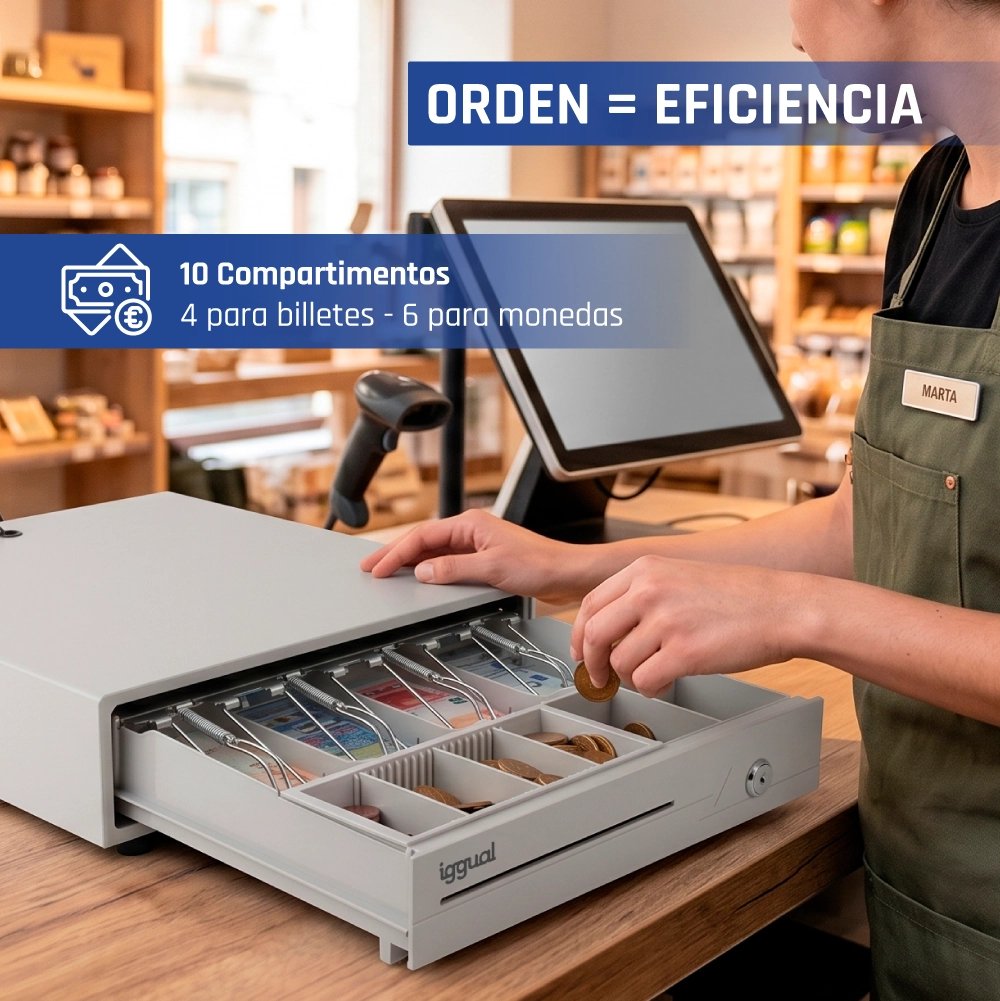 EAN 8435364315316 - iggual IRON-10W Cajón de efectivo electrónico imagen 11