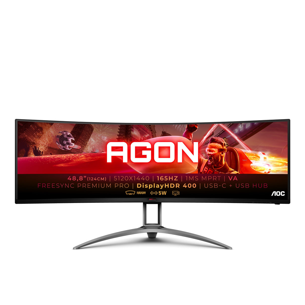 EAN 4038986118422 - AOC B2 AG493UCX2 pantalla para PC 124 cm (48.8") 5120 x 1440 Pixeles Quad HD LED Negro imagen 1