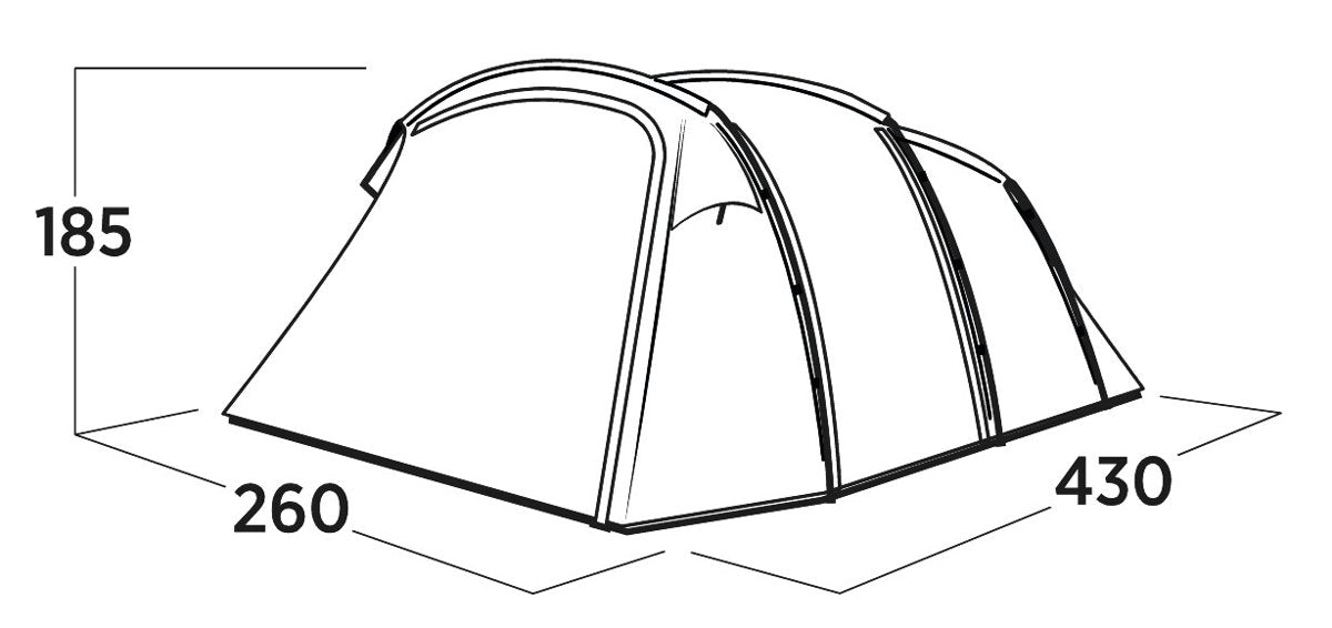 EAN 5709388144713 - Easy Camp Hamra 4 Azul Tienda tipo túnel imagen 5