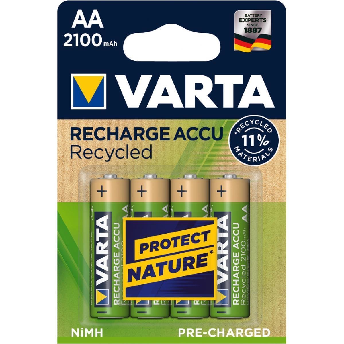 Varta Pila Recargable Recycled Aa Hr6 2100mah 4st.