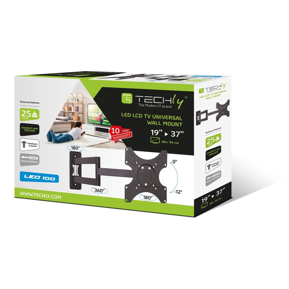 EAN 8057685301450 - Techly ICA-LCD 2903 soporte para TV 94 cm (37") Negro imagen 2