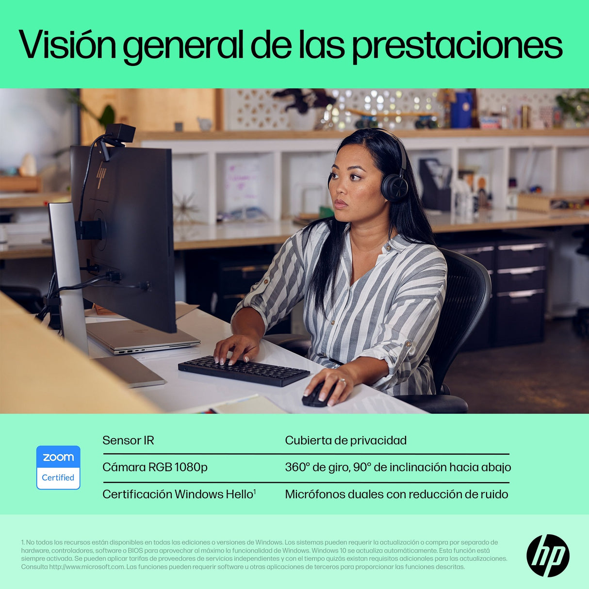 EAN 0196786757792 - HP 625 FHD Webcam cámara web 4 MP 1920 x 1080 Pixeles USB Negro imagen 16
