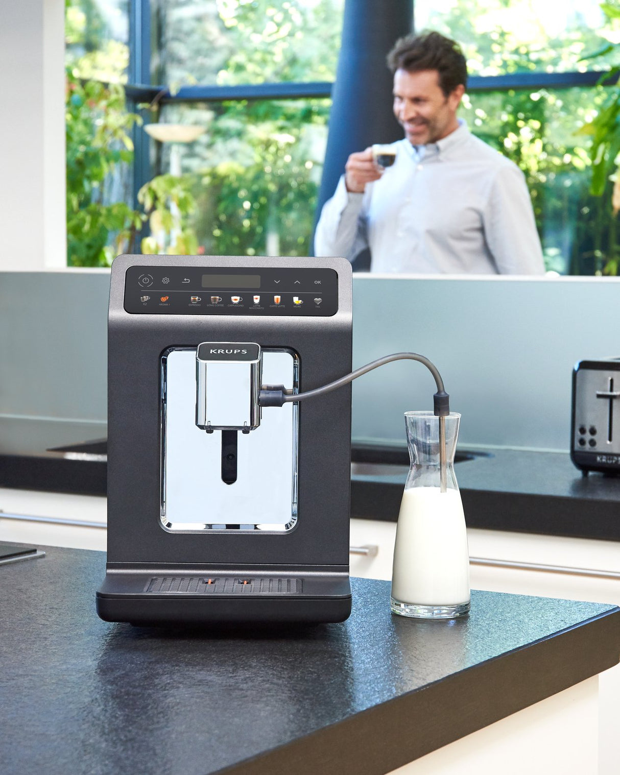 Krups Evidence Ea895n10 Cafetera Eléctrica Totalmente Automática Máquina Espresso 2,3 L