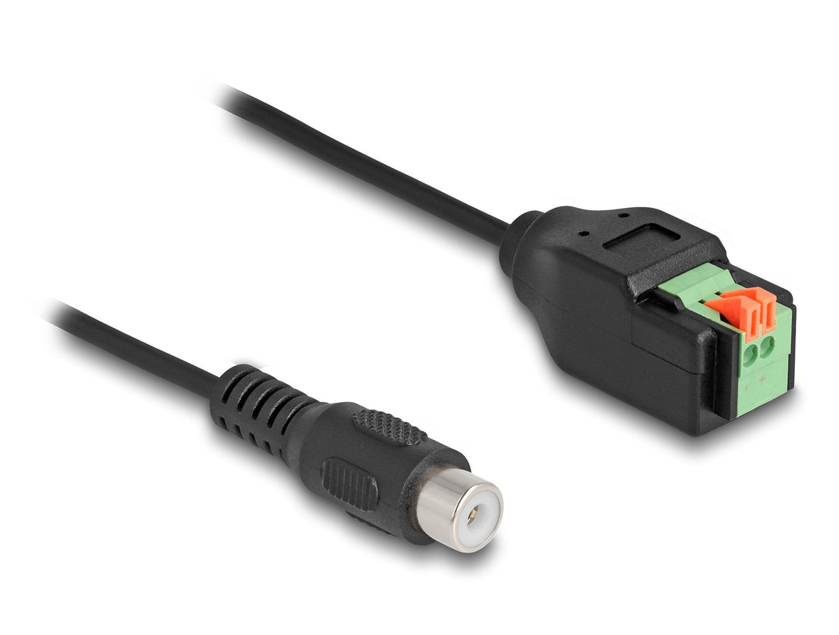 Delock Cable Cinch Conector Hembra A Terminalblock Adapter Con Pulsador 15 Cm