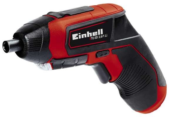Atornillador Inalámbrico Einhell Te-Sd 3,6/1 Li, 3,6 Voltios (Rojo/Negro, Batería De Iones De Litio De 1,5 Ah) 4513501