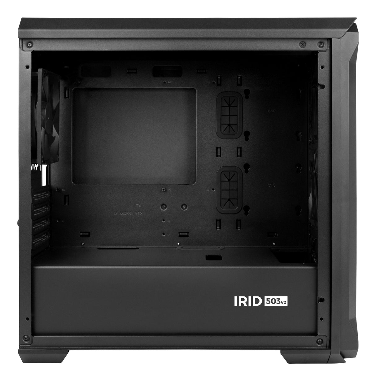 Caja Pc Natec Gaming Genesis Irid 503 Matx 1xusb 3.0 2xusb 2.0 S/F Cristal Templado