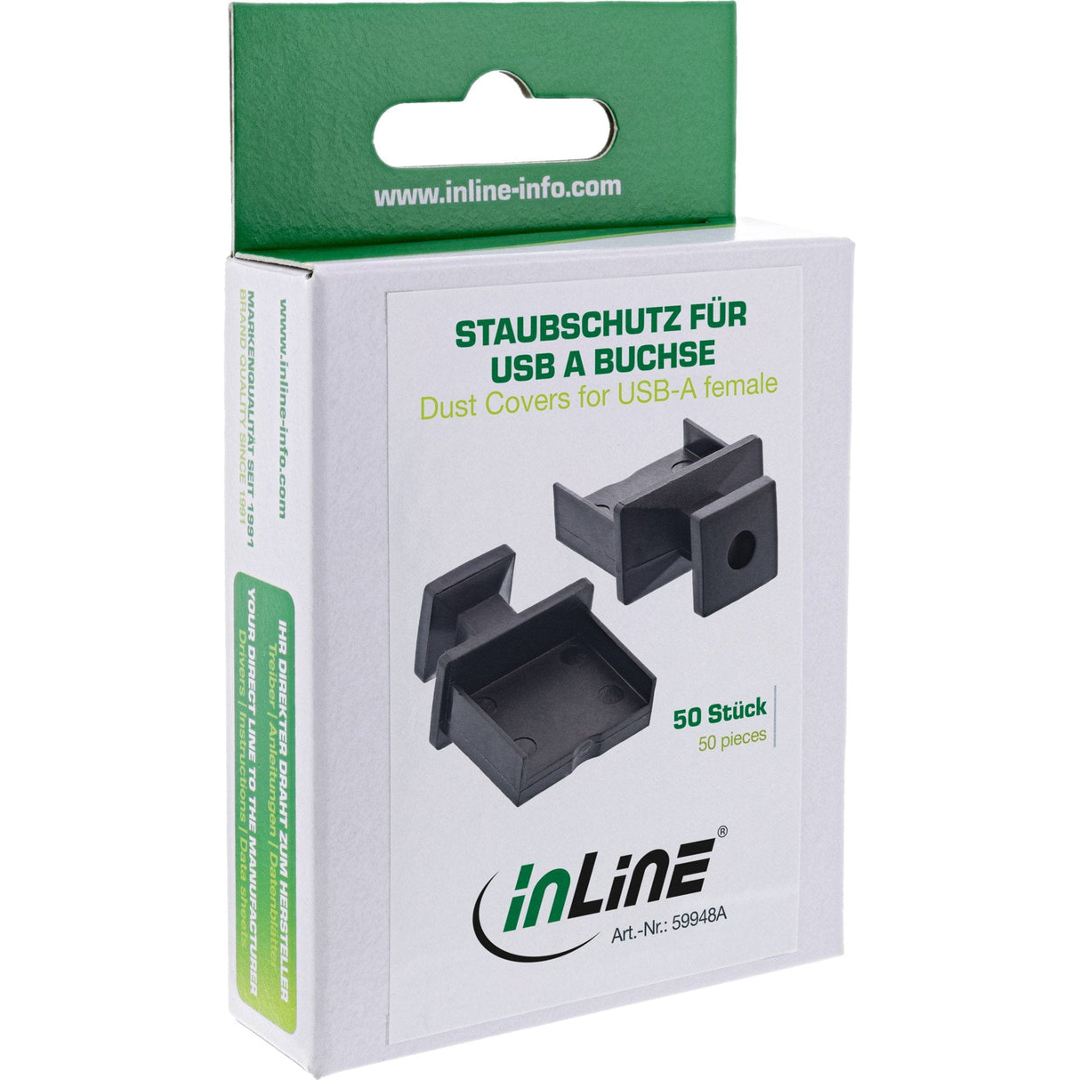 Cubiertas Antipolvo Inline Para Usb Tipo A Hembra 50 Uds.