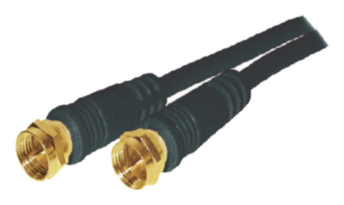 S-Impuls F Conector Macho - F Conector Macho Verg. Ferrit, Negro, 1,5m