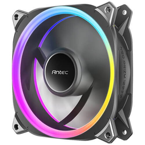 Pack De 3 Ventiladorados De Caja Antec Neo Prizm T3 Rgb - 12cm (Negro)