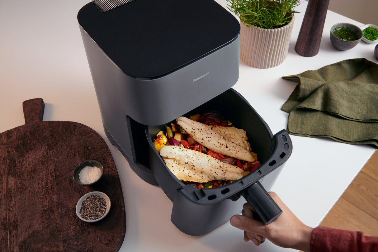 EAN 5025232965830 - Panasonic NF-CC500SXE freidora Sencillo 5 L Independiente 1450 W Freidora de aire caliente Gris imagen 25