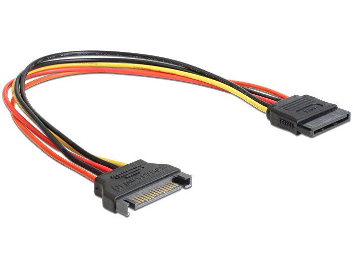 Cable Delock Sata 15pin -> Sata 15pin M/H 0.30m