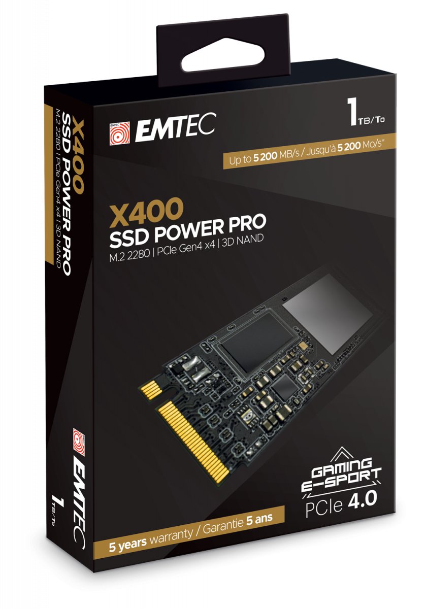 Disco Ssd Emtec 500gb 3d Nand Phison 2,5" (6.3cm) Sataiii X400 Ecssd500gx400