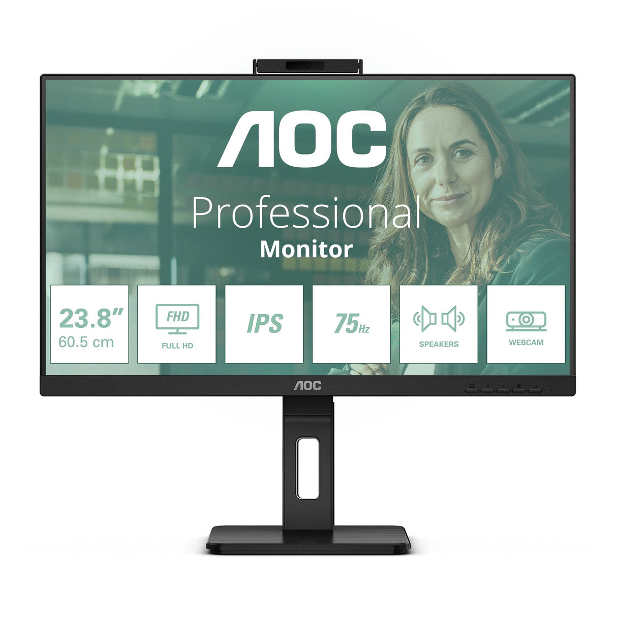 Monitor Aoc 24" Pro-Line 24p3qw P3 Series Full Hd (1080p) - 61 Cm (24")