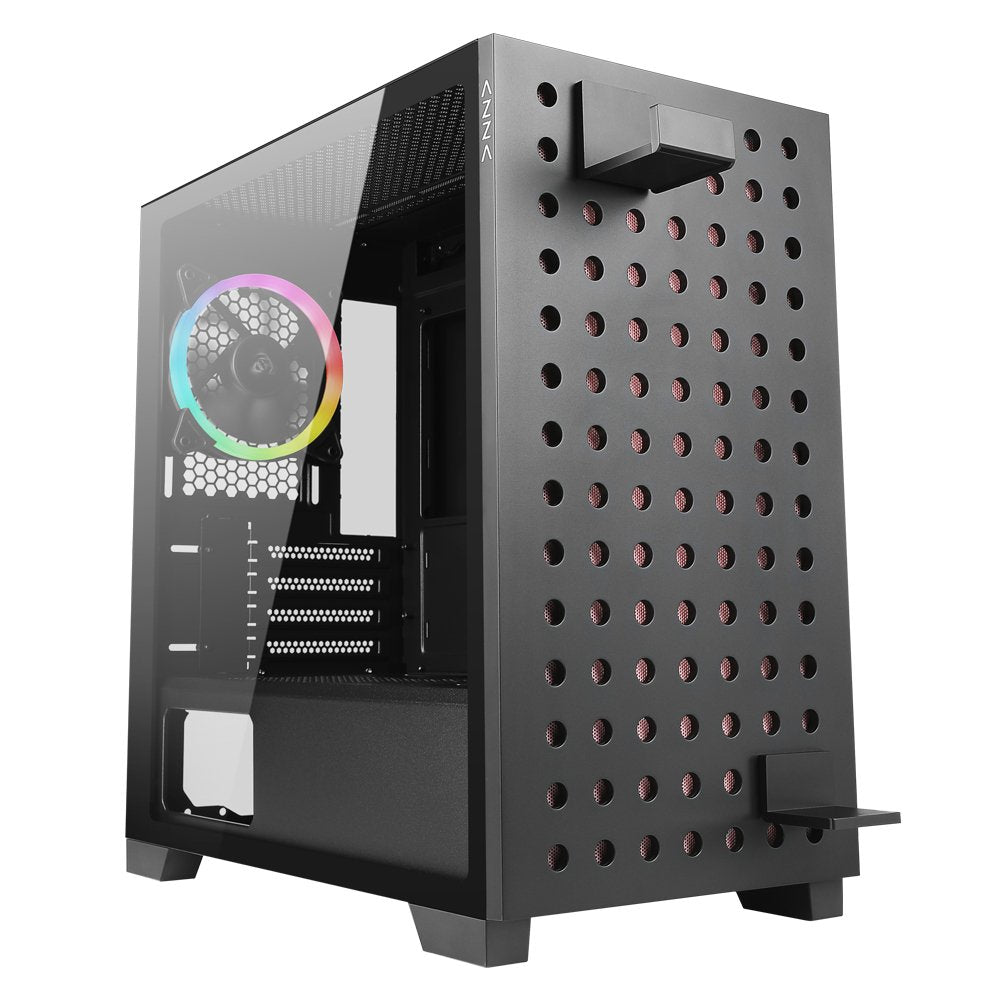 Caja Pc Azza Matx Elise 140 Tempered Glass Argb 2xusb3.0