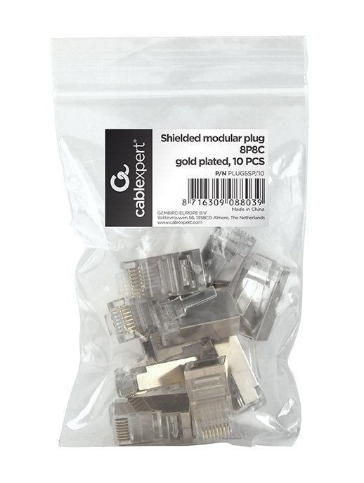 Gembird Conector Rj45 Cat6 Ftp (10 Uds)Â Plug5sp/10