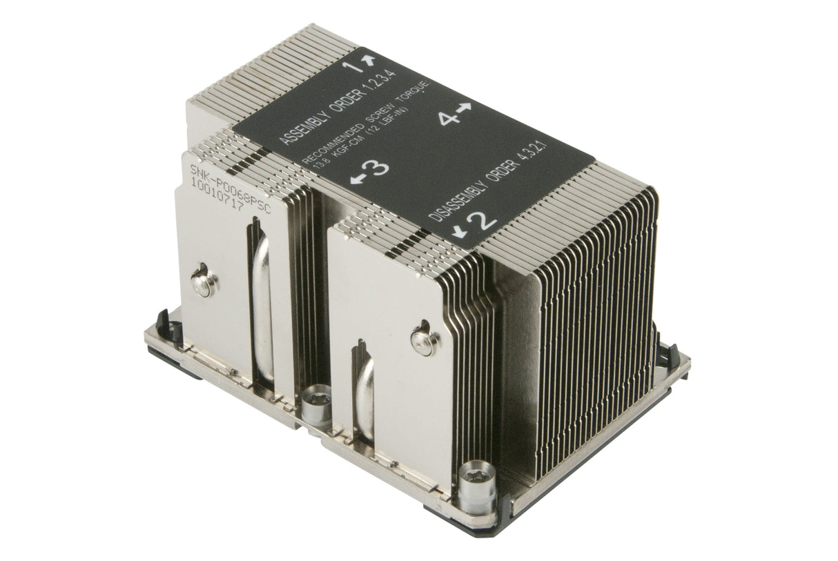 EAN 0672042262540 - Supermicro SNK-P0068PSC sistema de refrigeración para ordenador Procesador Disipador térmico/Radiador Gri imagen 1