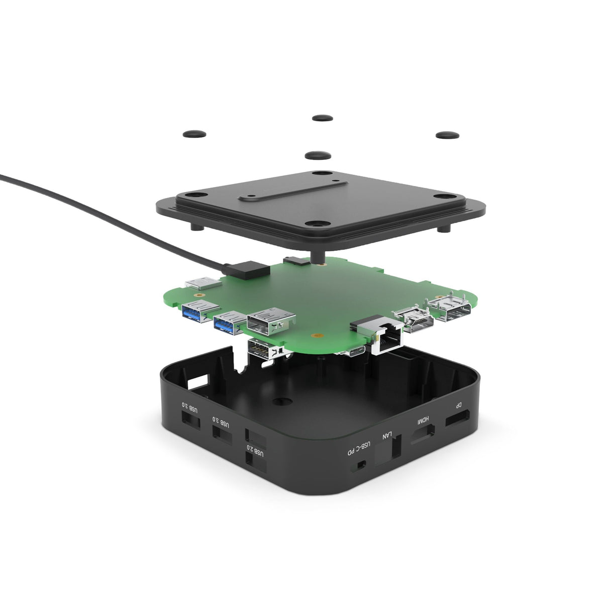 EAN 7640186417044 - DICOTA D31949 base para portátil y replicador de puertos Alámbrico USB Tipo C Negro imagen 7