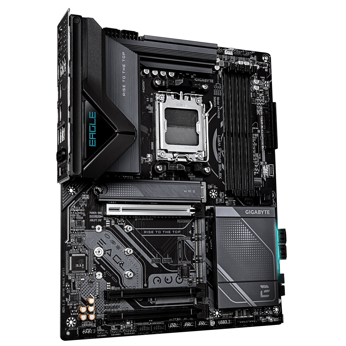 Gigabyte X870e Eagle Wifi7 Am5 4xddr5 Hdmi Dp 4xm.2