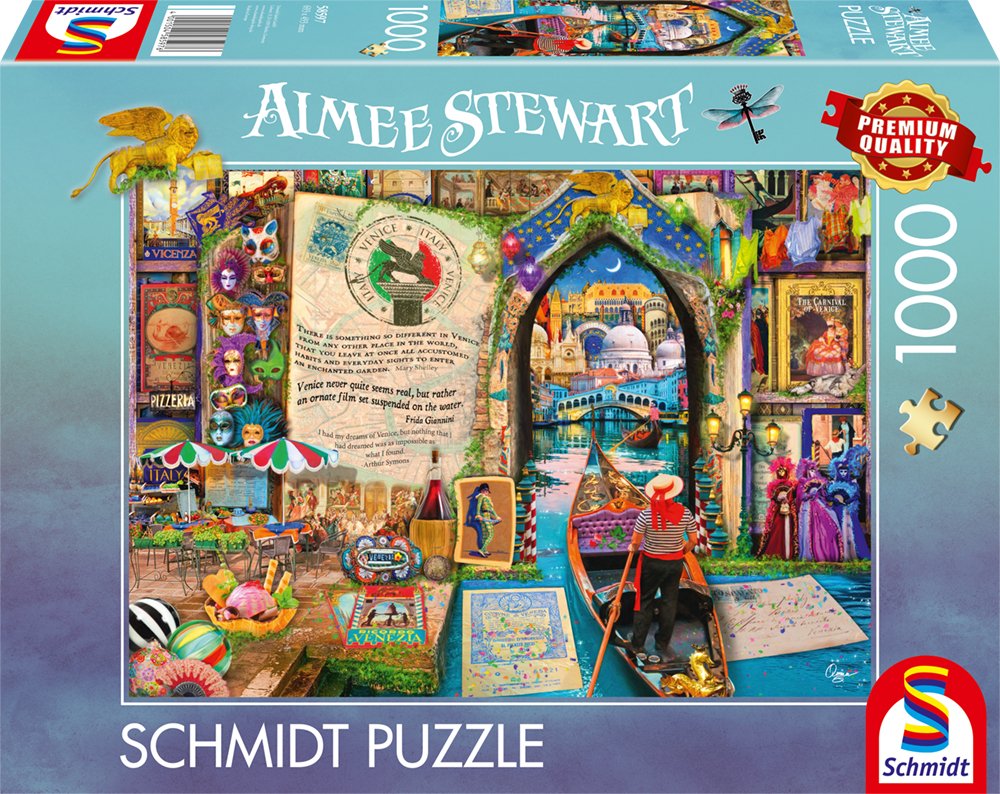 Schmidt Spiele Aimee Stewart: Recuerdos De Venecia, Rompecabezas De 1000 Piezas 58597