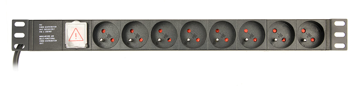 EAN 8716309116794 - Gembird EG-PDU-014-FC14 unidad de distribución de energía (PDU) 8 salidas AC 1U Negro imagen 1