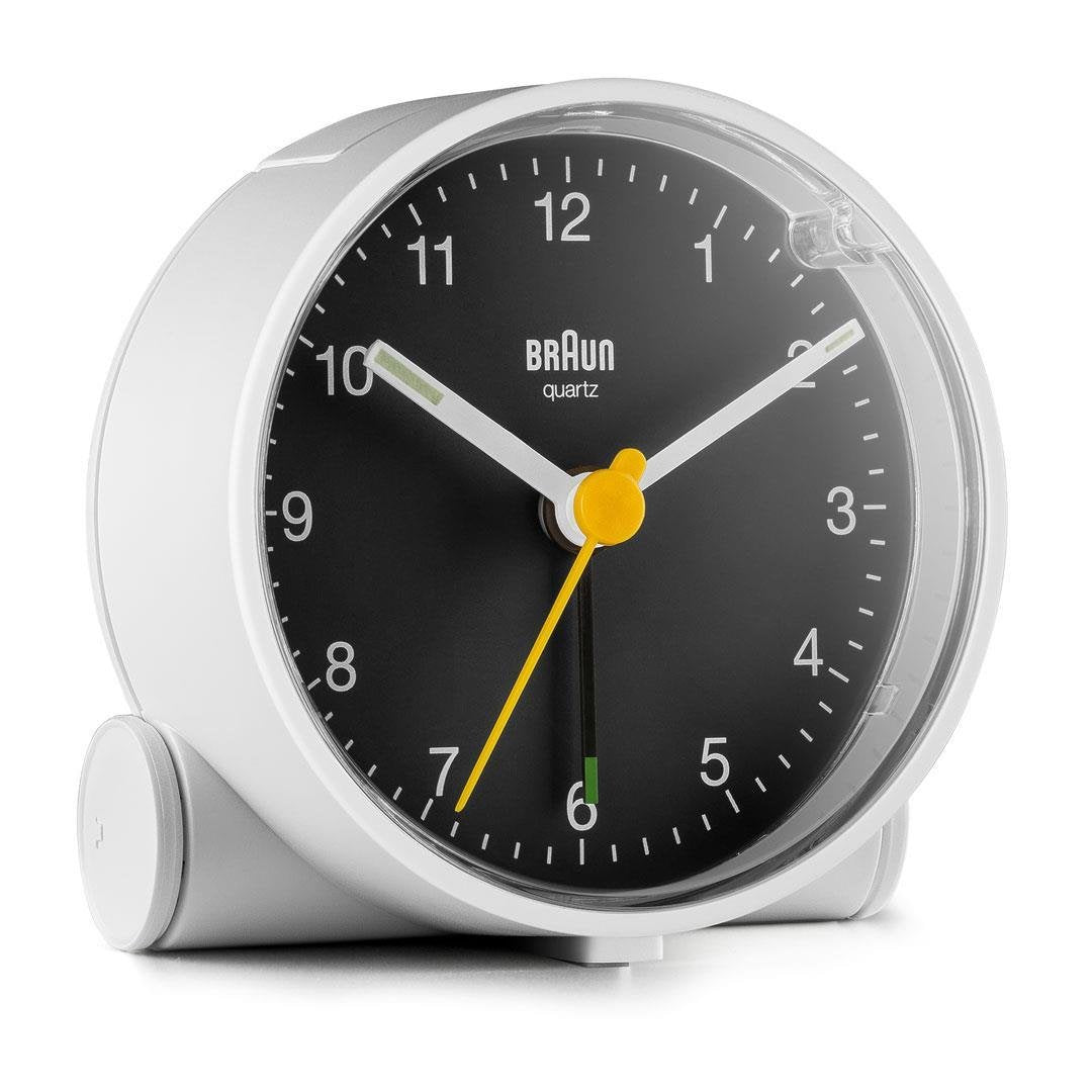 Reloj Despertador De Cuarzo Braun Bc 01 Wb Blanco