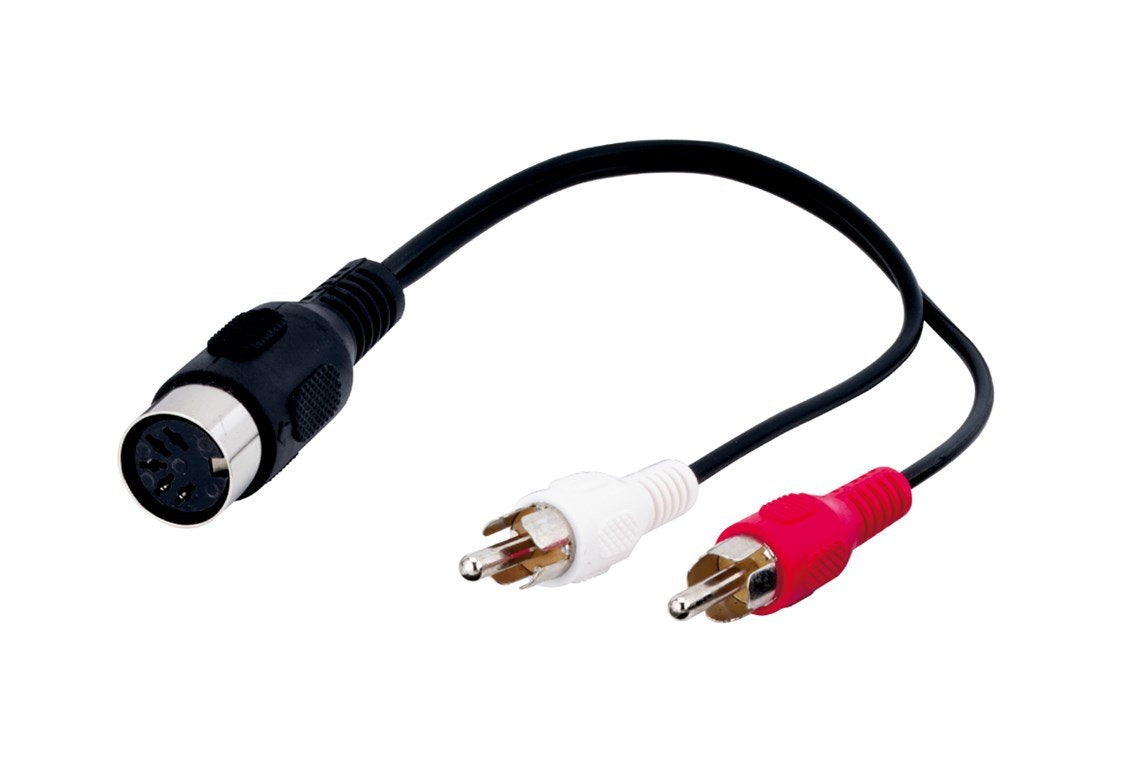 Adaptador Din5 H A 2xrca M 0,20cm
