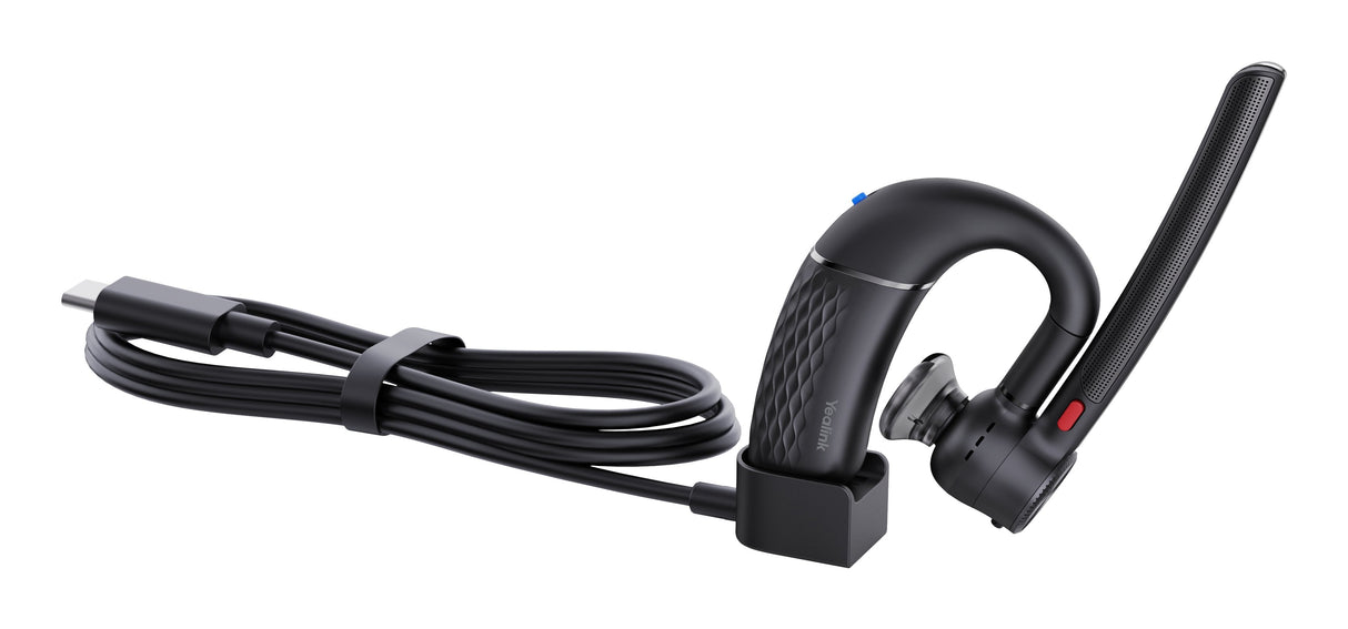 Yealink Bh71 Lite Inalámbrico Y Alámbrico Gancho De Oreja Usb Tipo C Bluetooth Negro