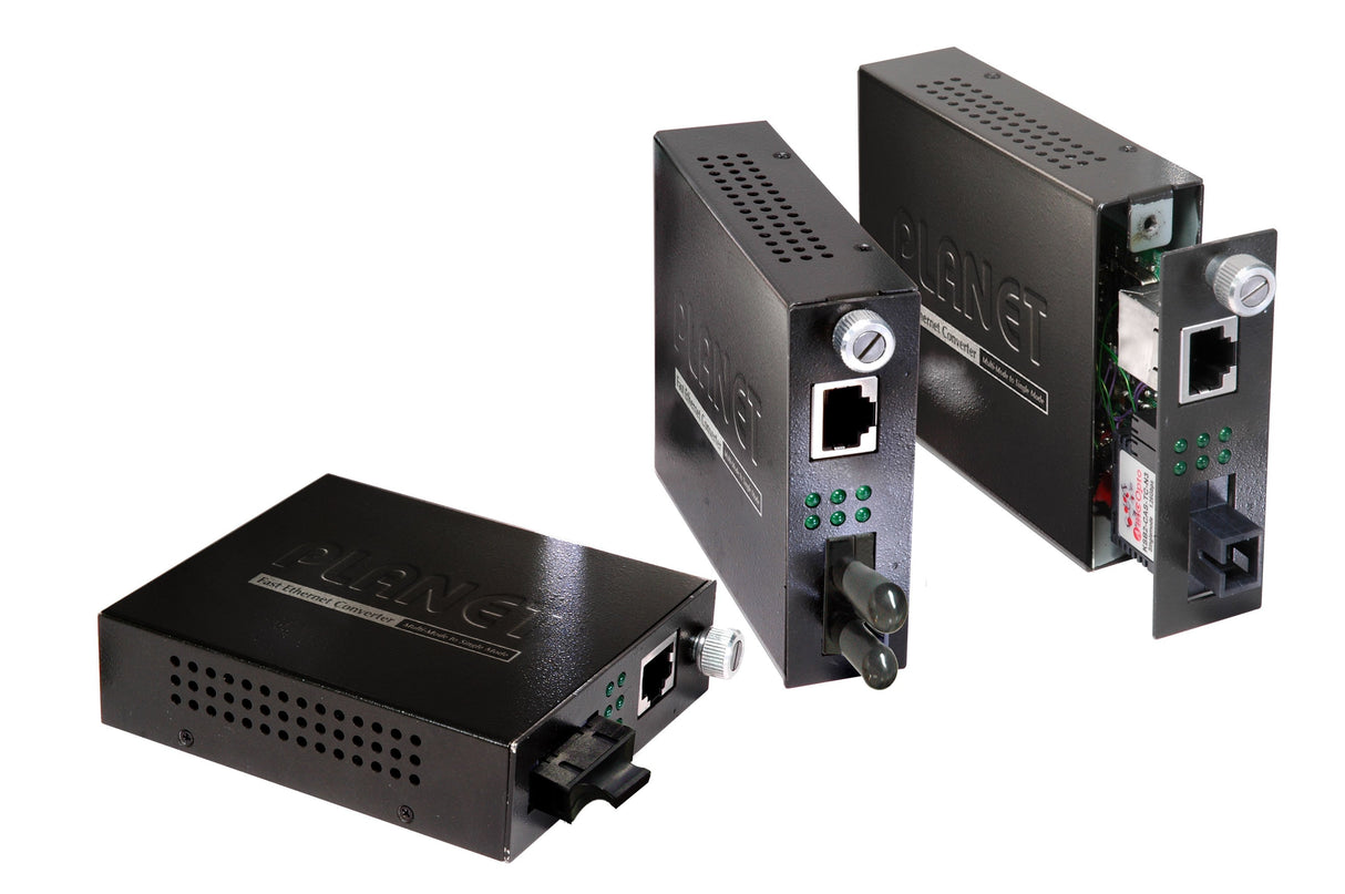 EAN 4711213686771 - PLANET FST-802 convertidor de medio 100 Mbit/s 1310 nm Multimodo Negro imagen 2
