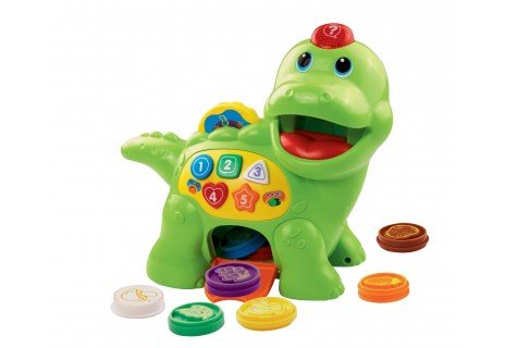 Vtech Fütter-Mich Dino, Aprendiendo Diversión Verde/Amarillo 80-157704