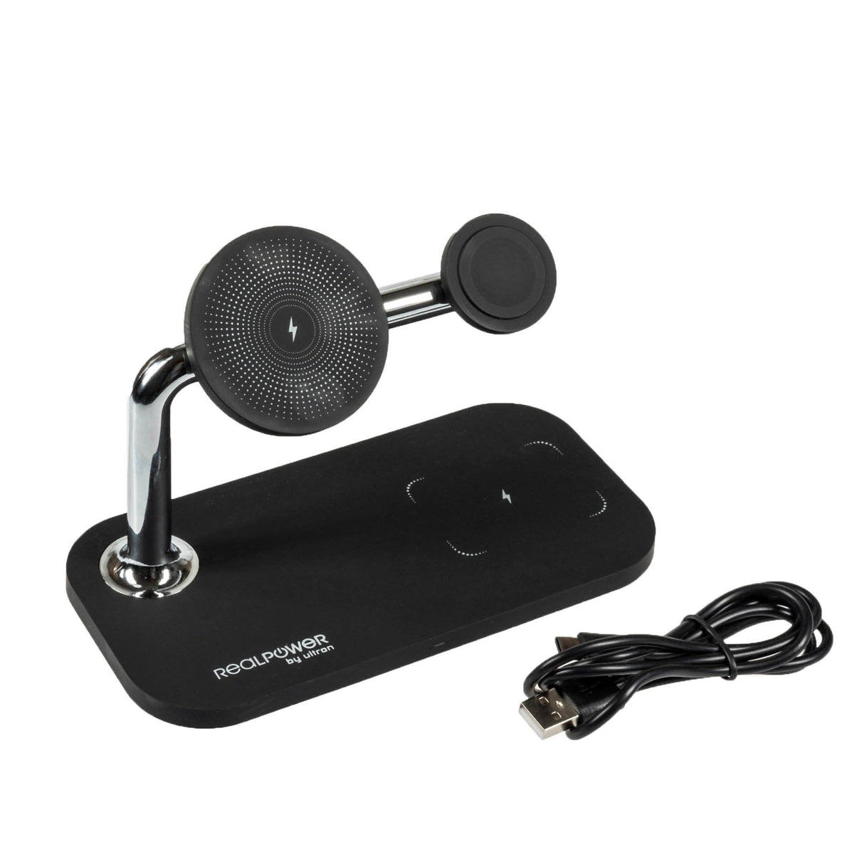 Cargador Inalambrico Realpower Chargeair Mag Negro Interior