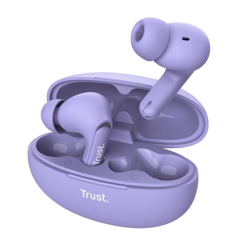 Auriculares Trust Yavi True Wireless Stereo (Tws) Usb Tipo C Bluetooth Púrpura