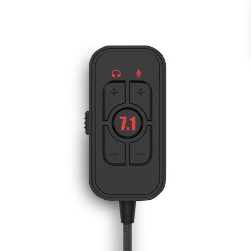 Abysm Ag700 Pro 7.1 Auriculares Gaming Negro/Rojo