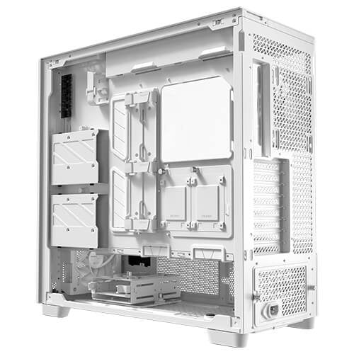 Caja Pc Antec Flux Pro_euv Wood Atx 2xusb3.0 Sin Fuente Blanco