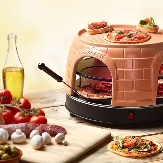 EAN 7333282002435 - Emerio PO-116124 fabricante de pizza y hornos 8 Pizza(s) 1500 W Negro, Naranja imagen 4