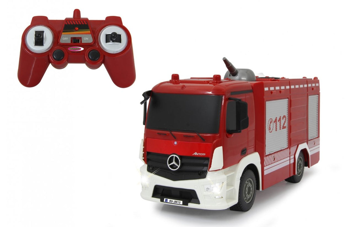 Jamara Fire Fighter Mercedes-Benz Antos Camión De Bomberos Motor Eléctrico 1:26, Radiocontrol