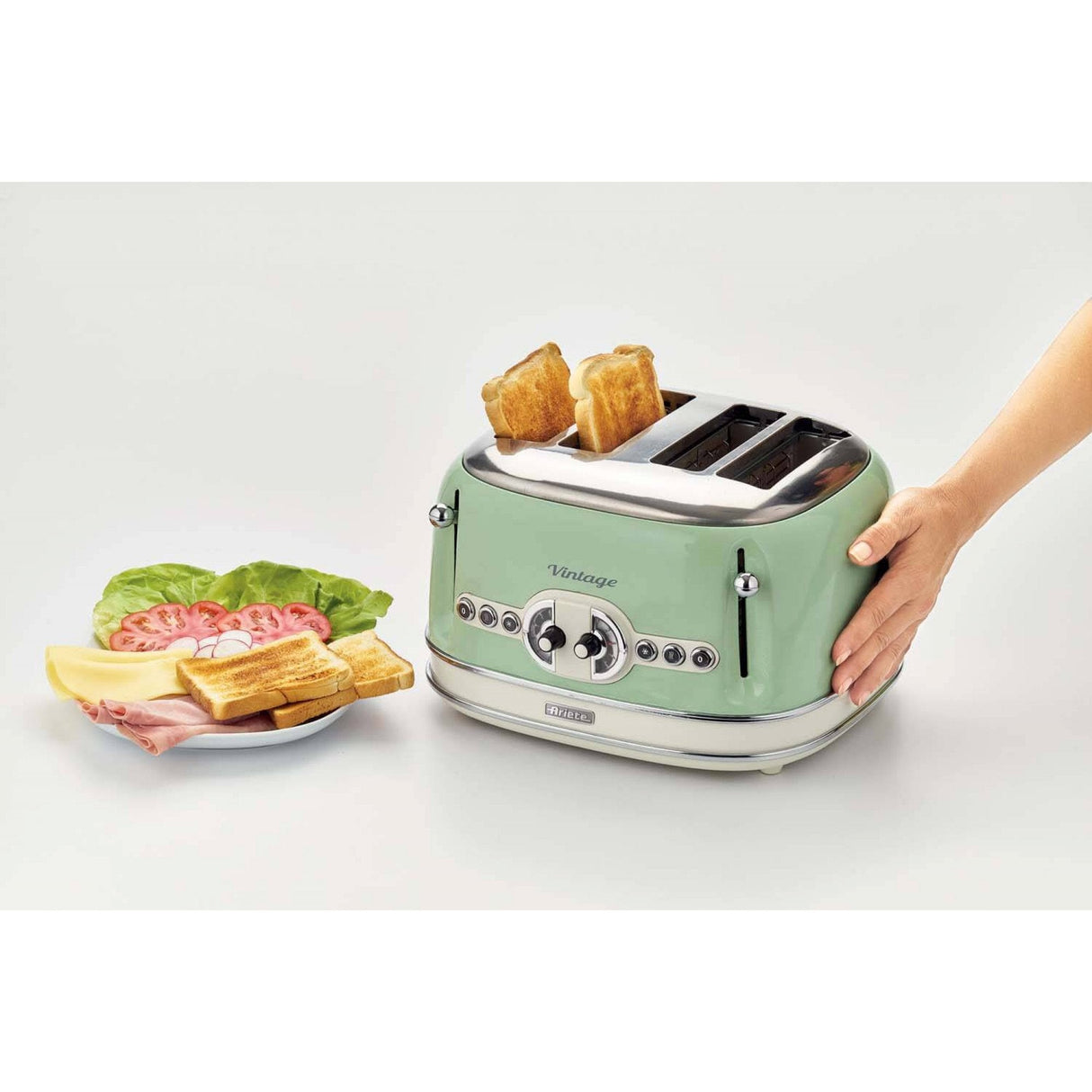 Ariete 0156/04 6 4 Rebanada(S) 1600 W Verde 156 0156gr