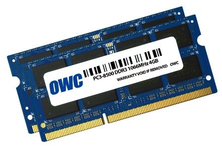 Owc Owc8566ddr3s8gp Módulo De Memoria 8 Gb 2 X 4 Gb Ddr3 1066 Mhz, Memoria Ram 8 Gb, 2 X 4 Gb, Ddr3, 1066 Mhz, 204-Pin So-Dimm