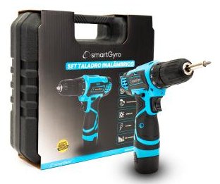 Smartgyro Sg27-463 Destornillador Eléctrico Y Llave De Impacto Negro, Azul Claro