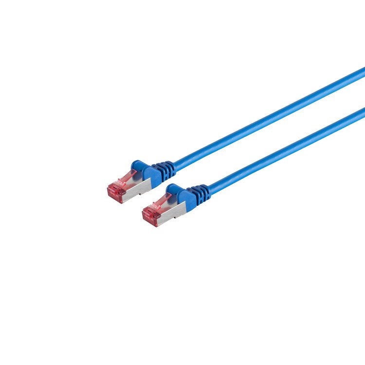Cable De Red Cat6a S Ftp Pimf 0,15m Libre De Halógenos Azul