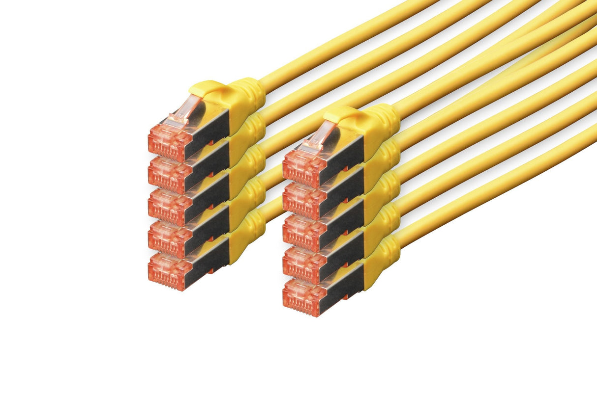 EAN 4016032441809 - Digitus DK-1644-020-Y-10 cable de red Amarillo 2 m Cat6 S/FTP (S-STP) imagen 1