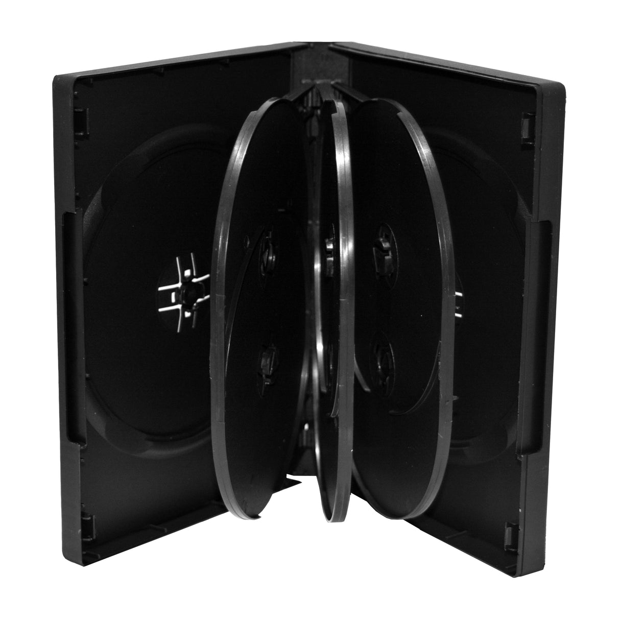 EAN 4260283116607 - MediaRange BOX35-8 funda para discos ópticos Caja transparente para CD 8 discos Negro imagen 2