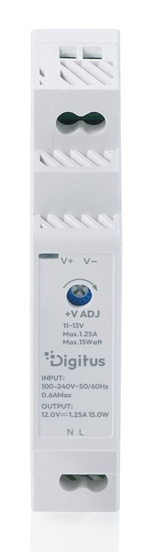 Digitus Fuente De Alimentación 12v Dc 15w Step-Shape Din-Rail