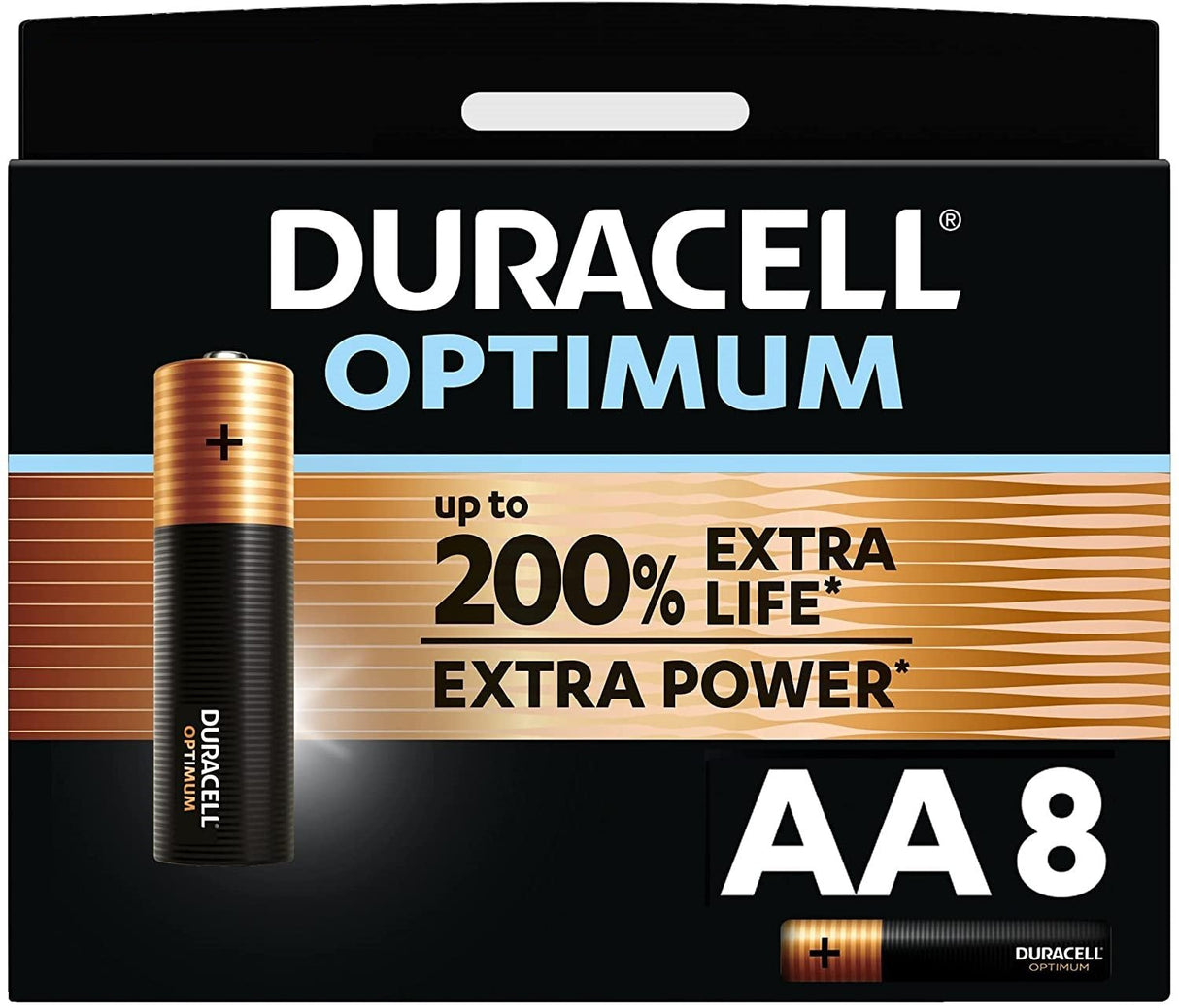 Duracell Optimum 200 Pila Alcalina Aa Lr6 Blister*8