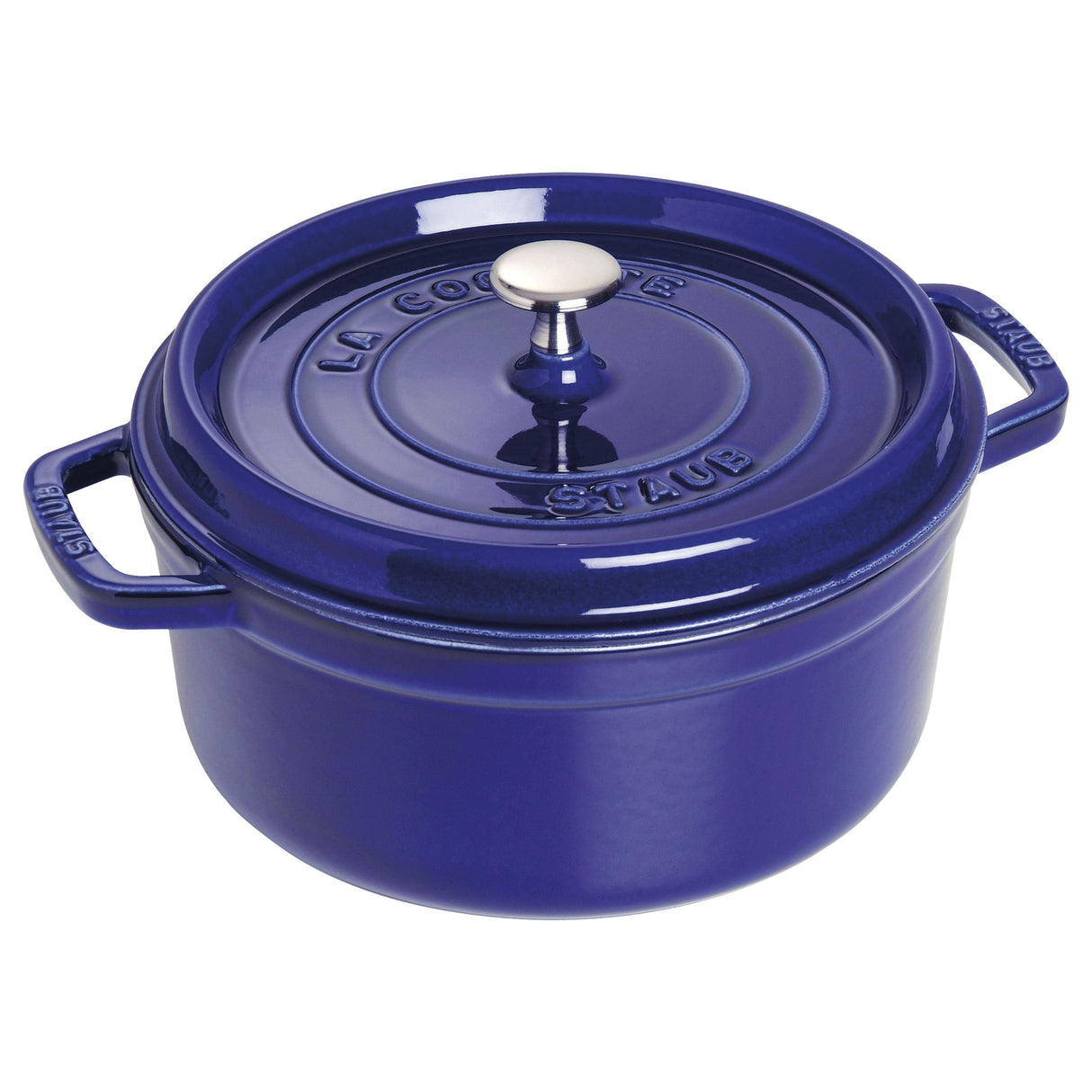 Staub Cocotte, Sartén, Azul, Hierro Fundido, 3,8 L, 1 Pieza(S), 24 Cm