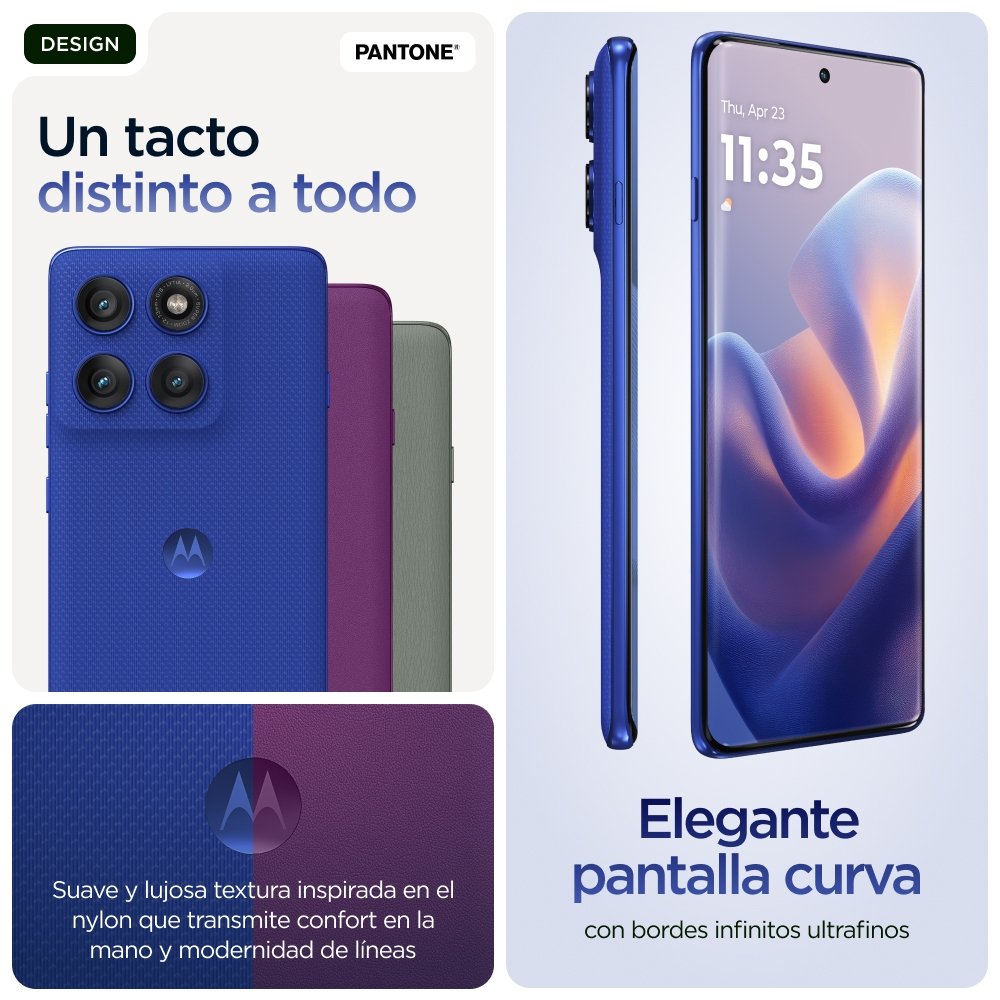 EAN 0840023288876 - Motorola edge 60 pro 16,9 cm (6.67") SIM doble Android 15 5G USB Tipo C 12 GB 512 GB 6000 mAh Azul imagen 16