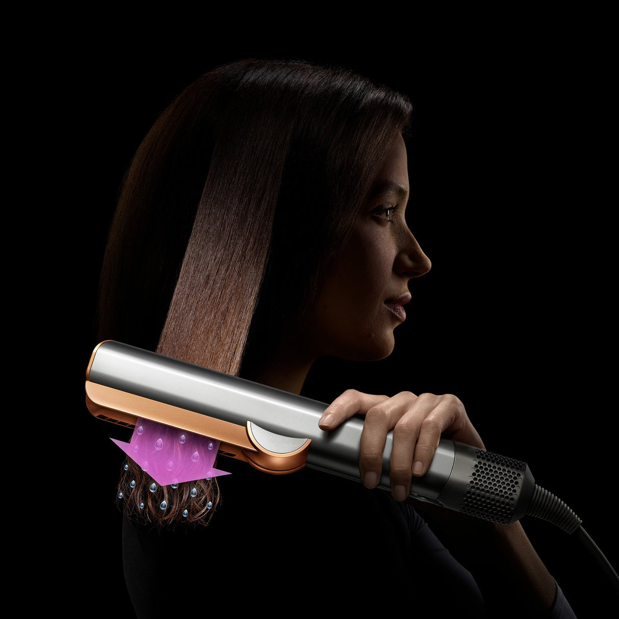 EAN 5025155070581 - Dyson Airstrait Plancha de pelo Vapor Cobre, Níquel 1600 W 2,72 m imagen 10
