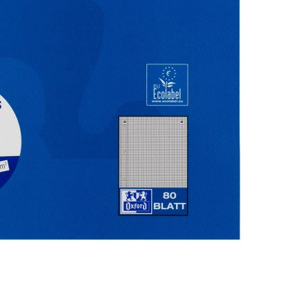 Oxford Collegeblock A4+ 220 X 295 Mm 80 Bl. Kariert Rand L