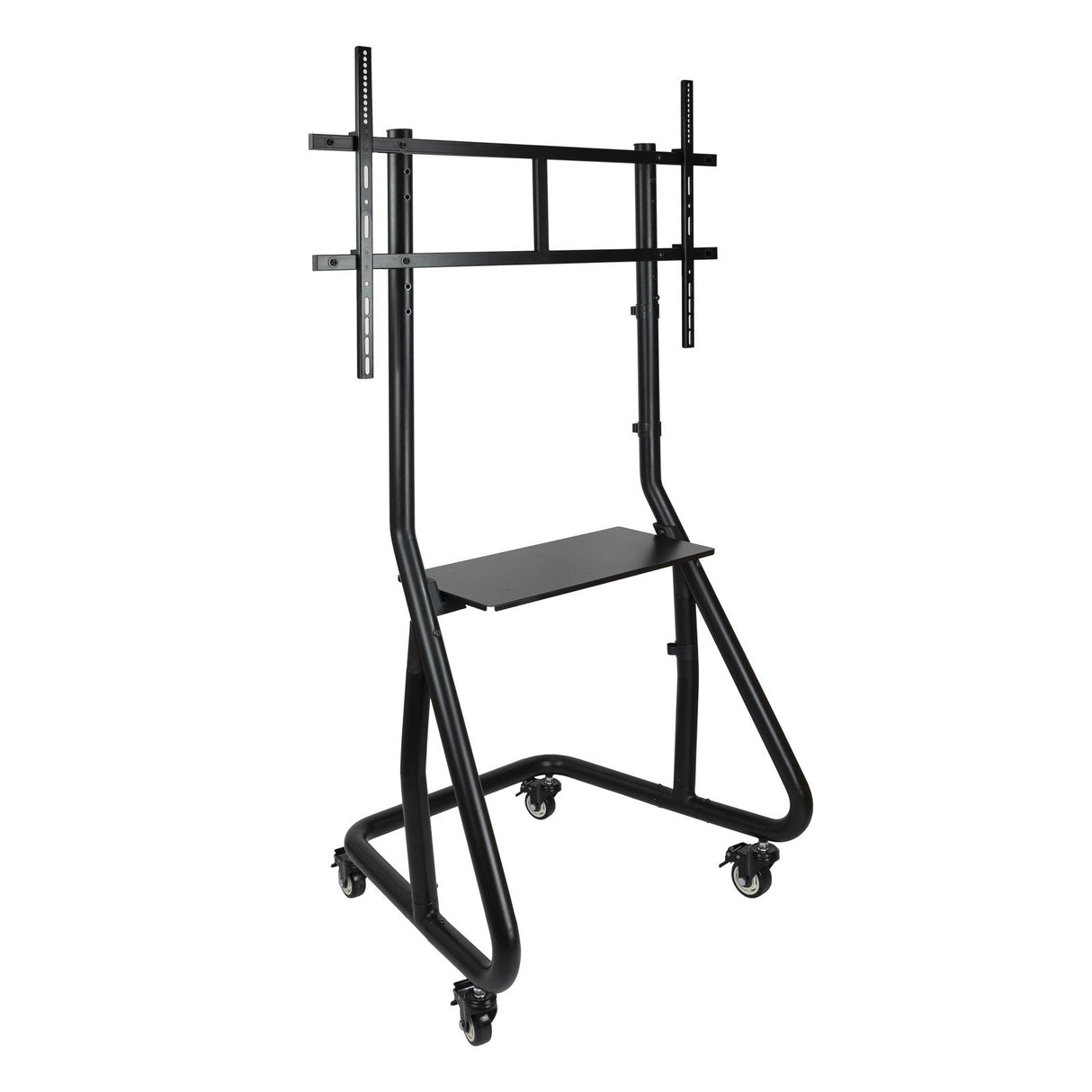 Tooq Soporte De Pantalla De Suelo Con Ruedas 60"-105" - Bloqueo De Ruedas - Sistema Antirrobo - Gestion De Cables -