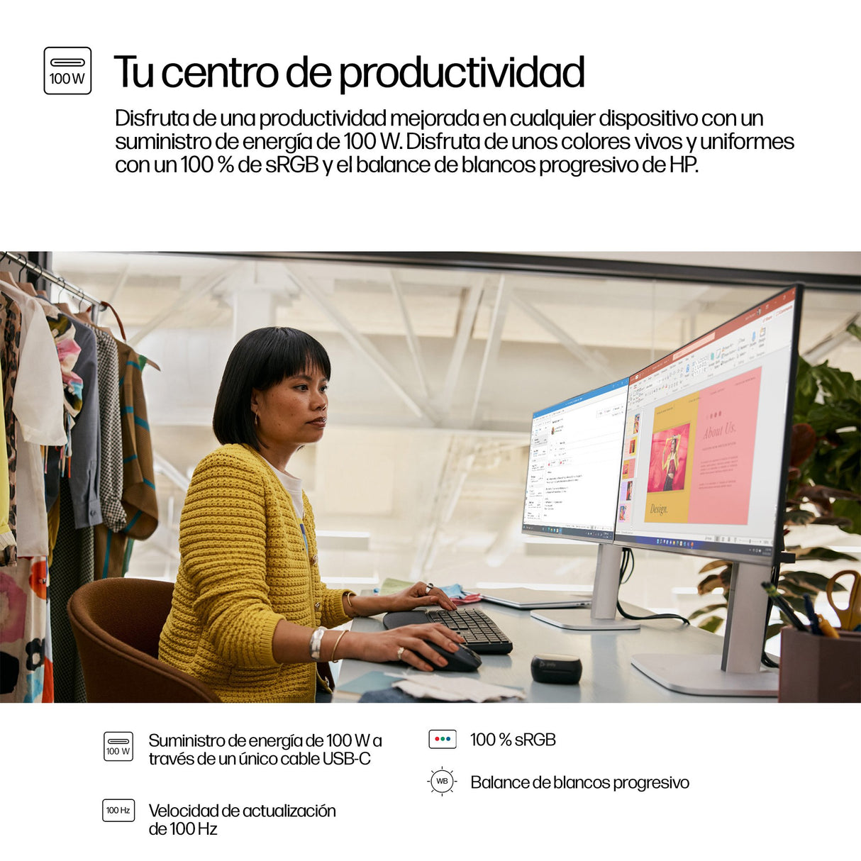 EAN 5715063749326 - HP Series 5 Pro 23.8 inch FHD USB-C Monitor - 524pu pantalla para PC 60,5 cm (23.8") 1920 x 1080 Pixeles imagen 7